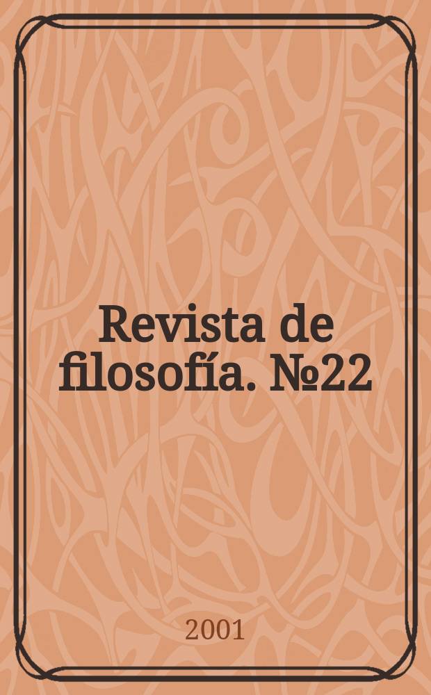Δαίμων : Revista de filosofía. №22 : Un Siglo de filosofía