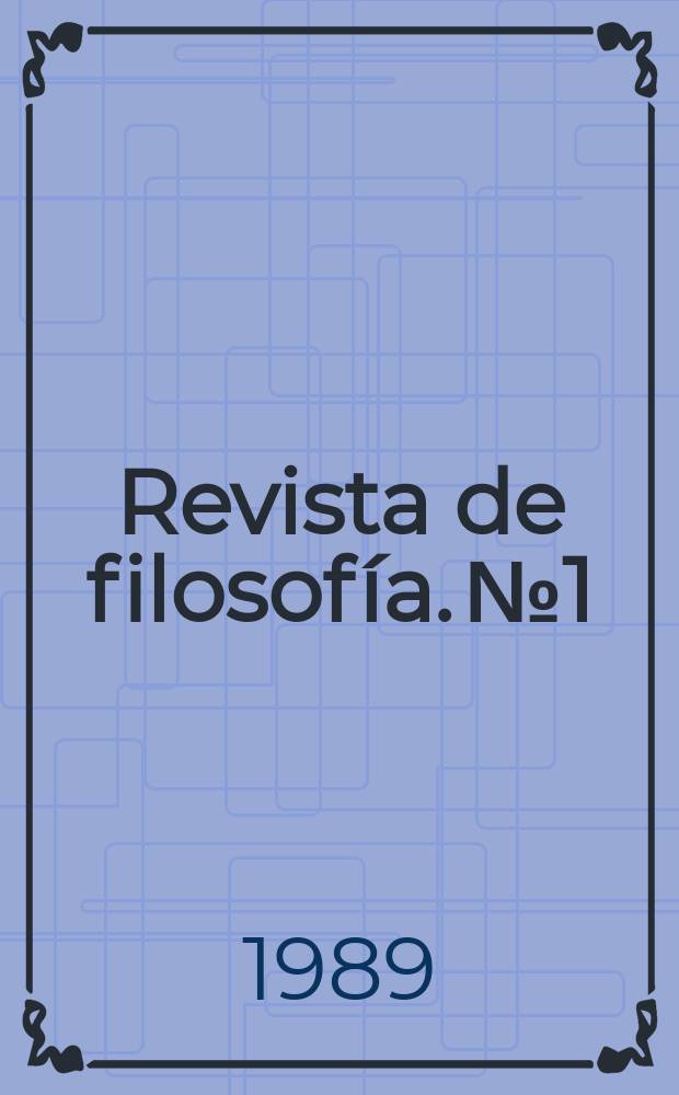 Δαίμων : Revista de filosofía. №1 : La Orba de J. Habermas
