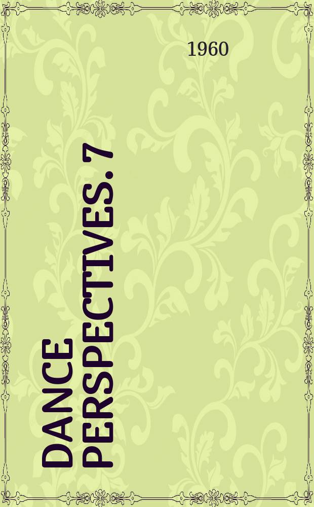 Dance perspectives. 7 : The Duport mystery