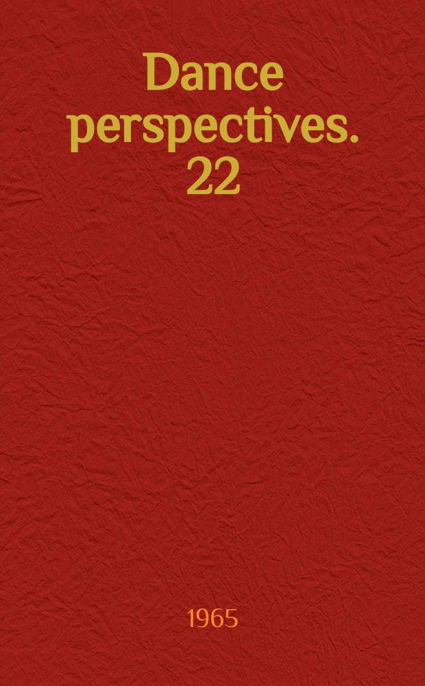 Dance perspectives. 22 : Follow me!