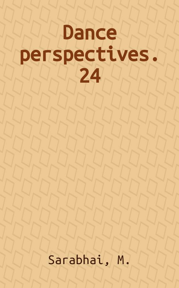 Dance perspectives. 24 : The eight nayikas