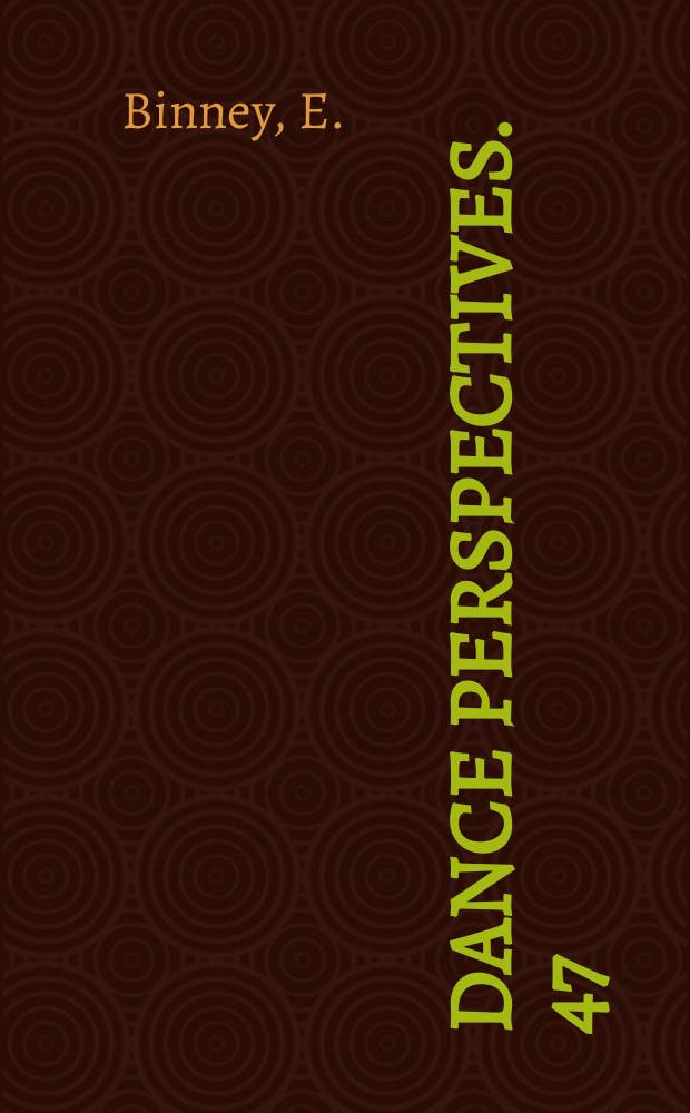 Dance perspectives. 47 : A century of Austro-German dance prints 1790 - 1890