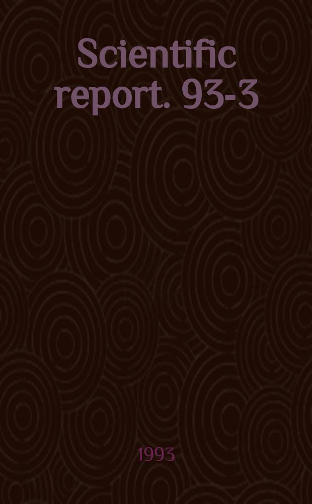 Scientific report. 93-3 : Greenhouse induced climate change in the Nordic countries as simulated with the Hamburg climate model