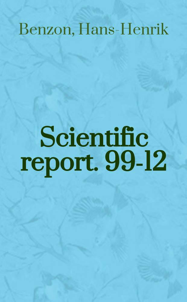 Scientific report. 99-12 : Simulations of current density measurements with a Faraday current meter and a magnetometer