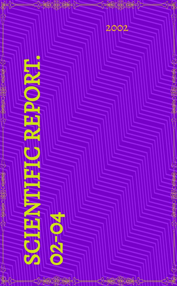 Scientific report. 02-04 : Numerical ocean and sea ice modelling: the area around Cape Farewell (Ph.D. thesis)