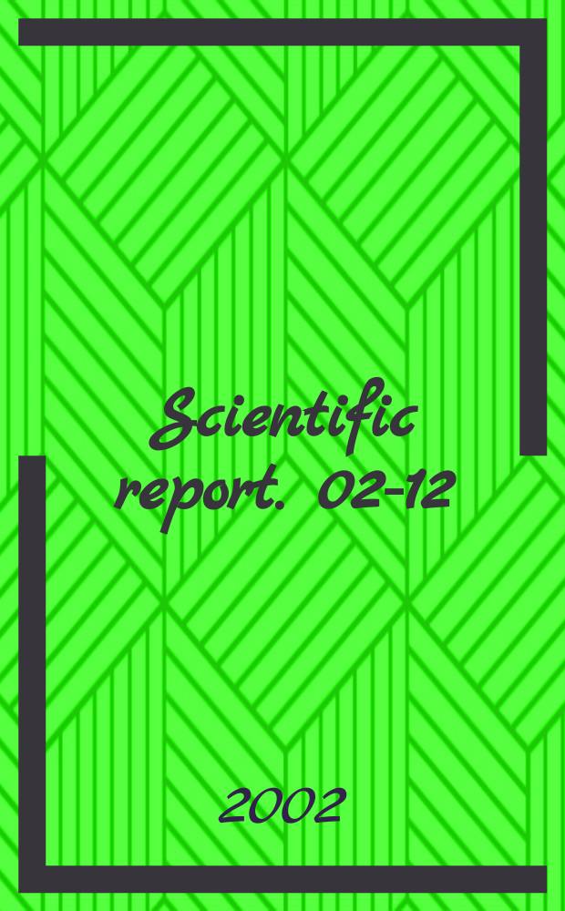 Scientific report. 02-12 : SAR ice classification using fuzzy screening method