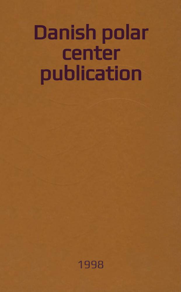 Danish polar center publication