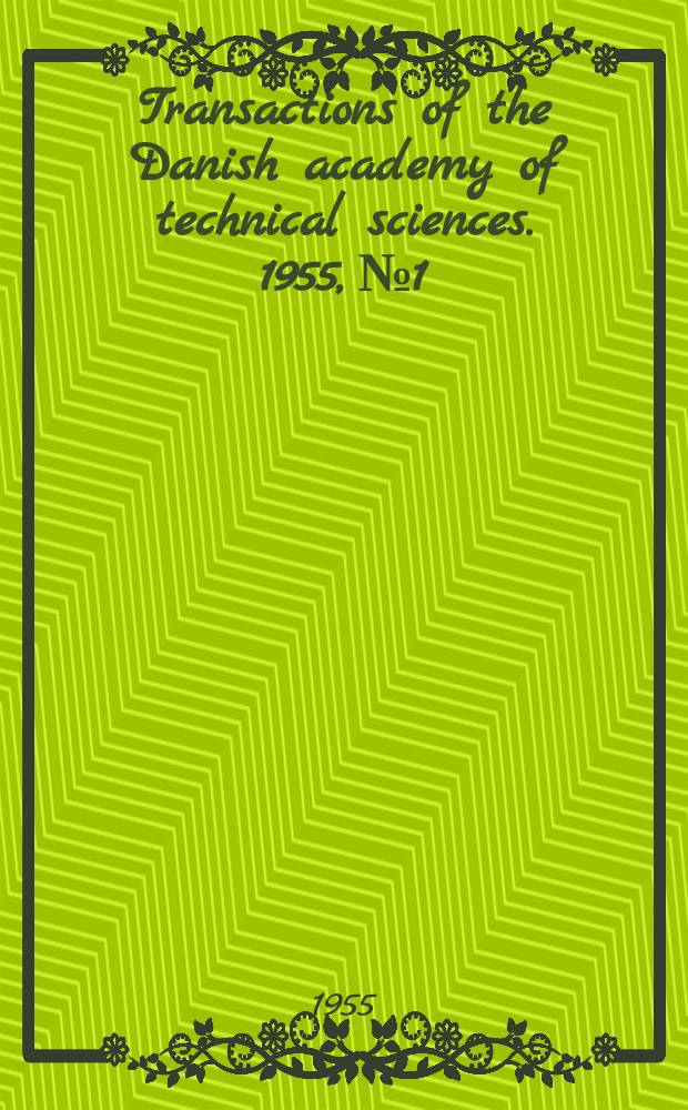 Transactions of the Danish academy of technical sciences. 1955, №1 : Studies on the fungistatic and fungicidal effect of Pandurol (monobromacetic ester) and monobromacetic acid in apple juice etc.