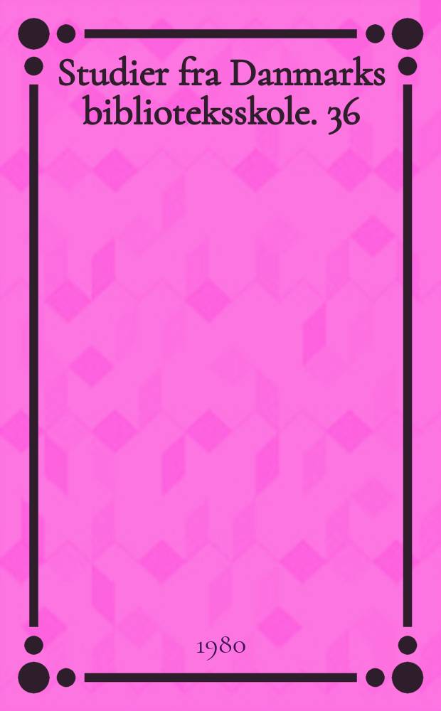 Studier fra Danmarks biblioteksskole. 36 : Wilhelm Reich indeks