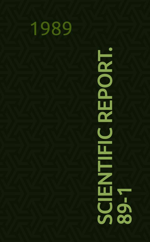 Scientific report. 89-1 : Large scale distribution of discrete auroras and field aligned currents