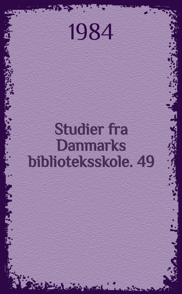 Studier fra Danmarks biblioteksskole. 49 : Folkelige romaner