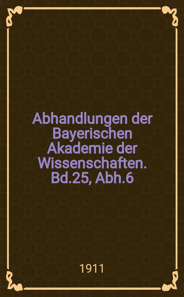 Abhandlungen der Bayerischen Akademie der Wissenschaften. Bd.25, Abh.6 : Monographie der fossilen Flora der Pithecanthropus-Schichten