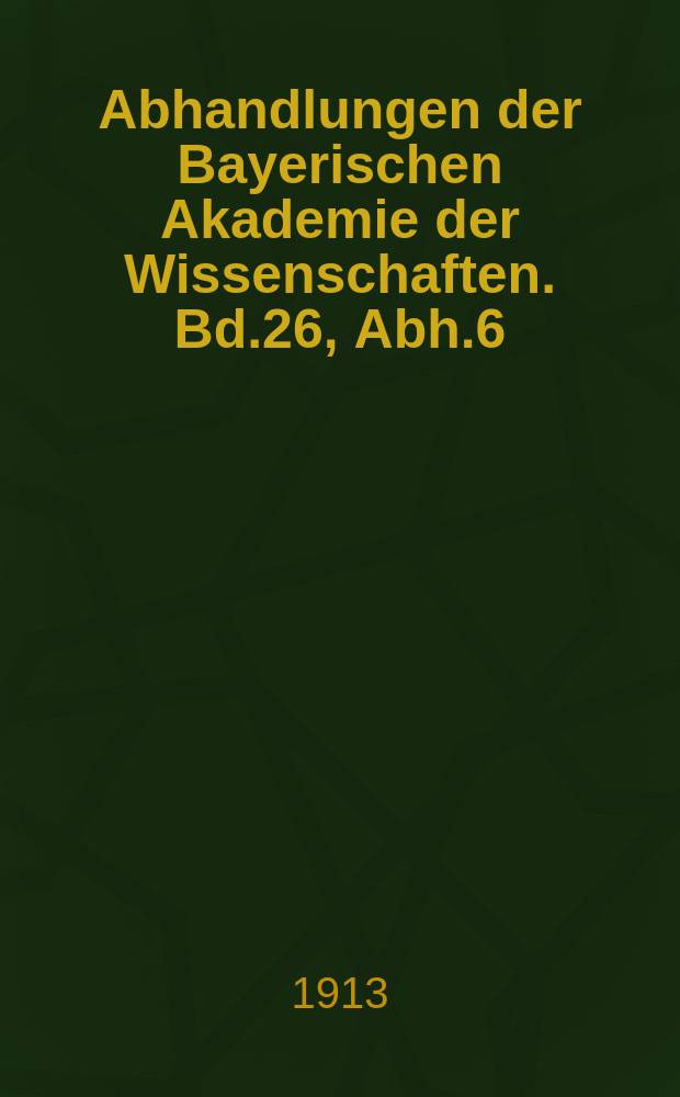 Abhandlungen der Bayerischen Akademie der Wissenschaften. Bd.26, Abh.6 : Die Fische von Balutschistan