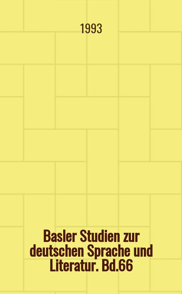 Basler Studien zur deutschen Sprache und Literatur. Bd.66 : Ständetexte des Mittelalters