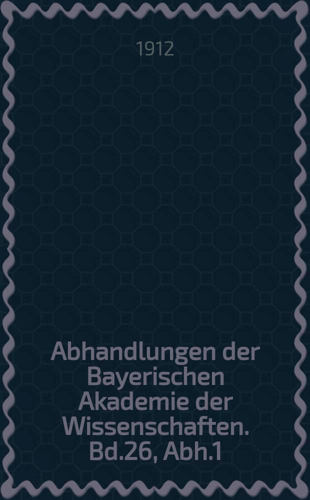 Abhandlungen der Bayerischen Akademie der Wissenschaften. Bd.26, Abh.1 : Zoologische Ergebnisse einer Reise in das Mündungsgebiet des Amazonas