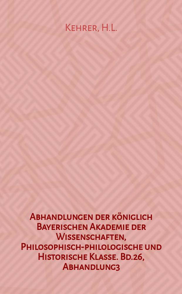 Abhandlungen der k&ouml;niglich Bayerischen Akademie der Wissenschaften, Philosophisch-philologische und Historische Klasse. Bd.26, Abhandlung3 : Die gotischen Wandmalereien in der Kaiser-Pfalz zu Forchheim