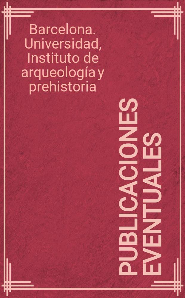 Publicaciones eventuales