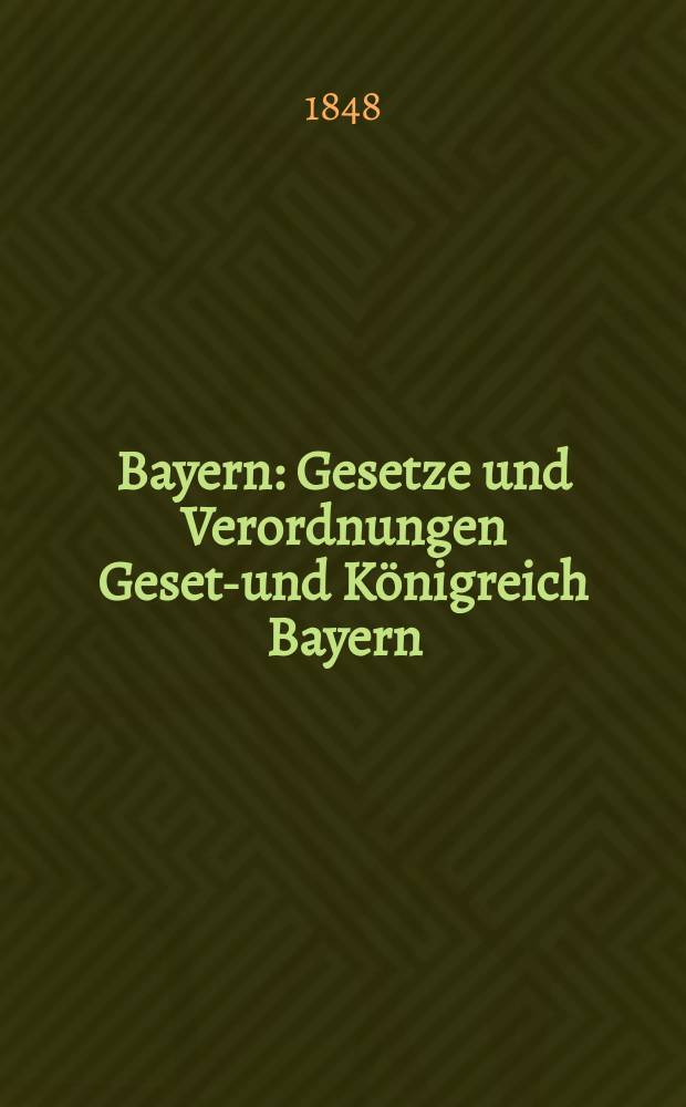 Bayern : Gesetze und Verordnungen Gesetz- und Königreich Bayern