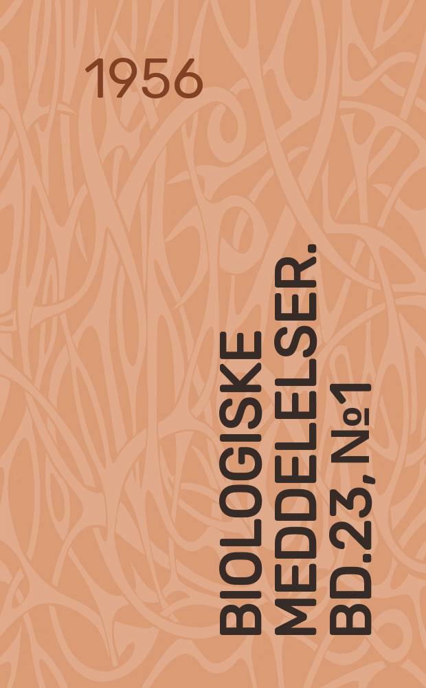 Biologiske meddelelser. Bd.23, №1 : Faunistic and biological notes on marine invertebrates