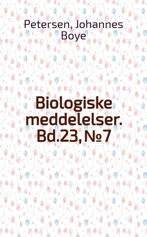 Biologiske meddelelser. Bd.23, №7 : On the Scales of some synura species