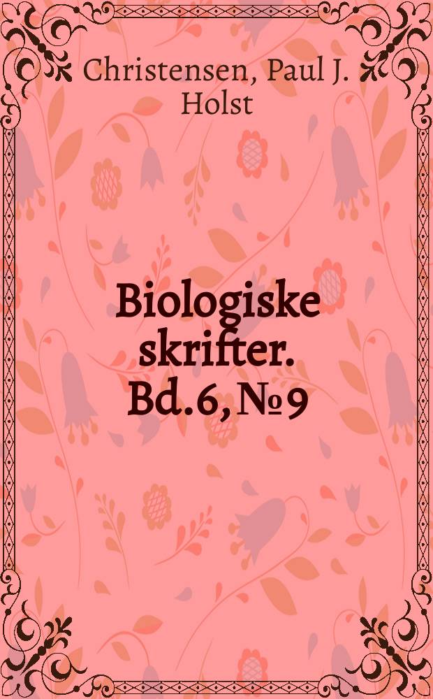 Biologiske skrifter. Bd.6, №9 : The embryonic development of Cochlidion Limacodes Hufn. (fam. Cochlididae, Lepidoptera)