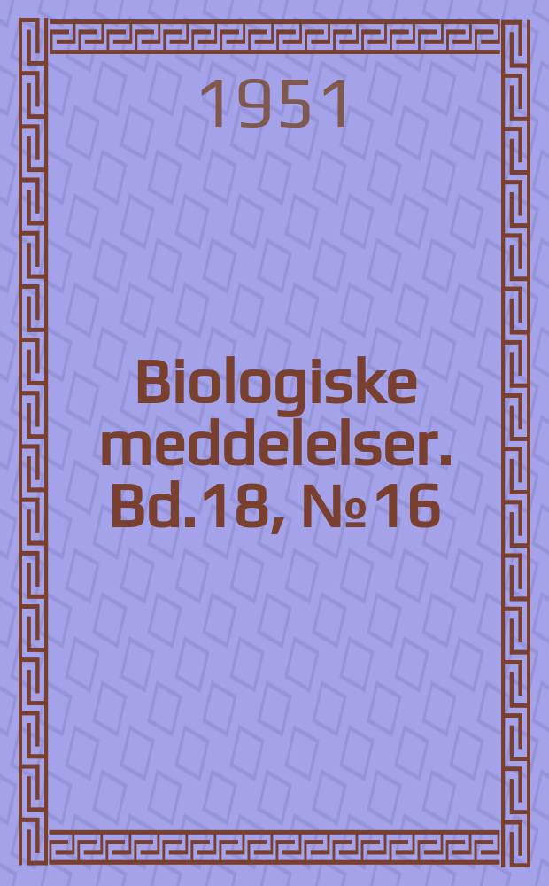 Biologiske meddelelser. Bd.18, №16 : Some marine Algae from Mauritius