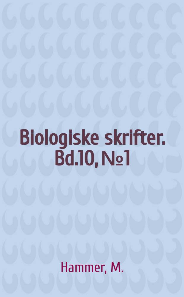 Biologiske skrifter. Bd.10, №1 : Investigations on the oribatid fauna of the Andes Mountains