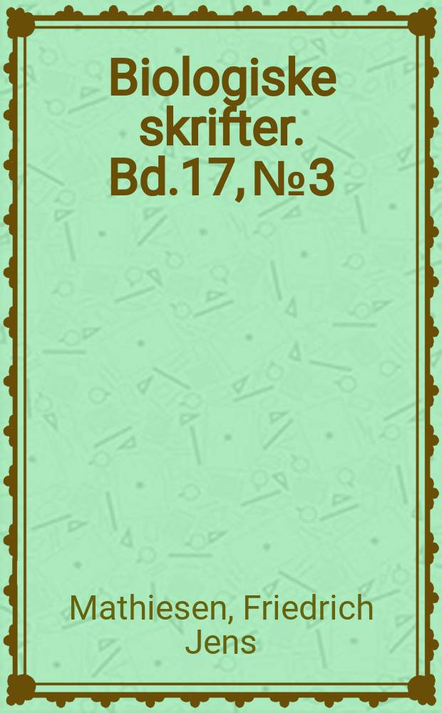 Biologiske skrifter. Bd.17, №3 : Paleobotanical Investigations into some cormophytic macrofossils from the Neogene Tertiary lignites of Central Jutland