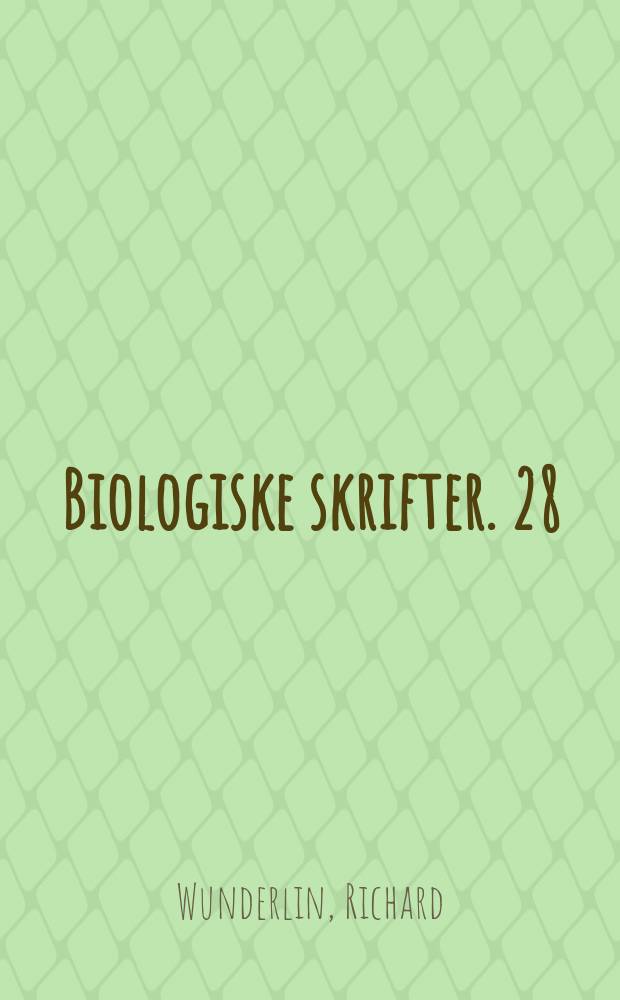 Biologiske skrifter. 28 : Reorganization of the Cercideae (Fabaceae; Caesalpinoideae)
