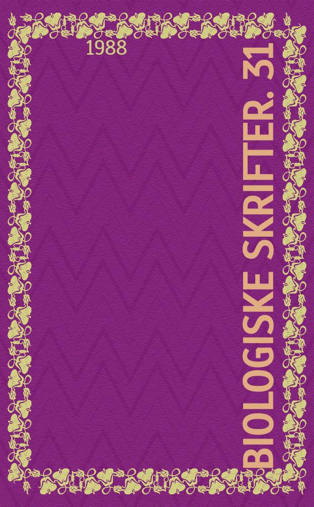 Biologiske skrifter. 31 : Reproductive structures of Cretaceous Platanaceae