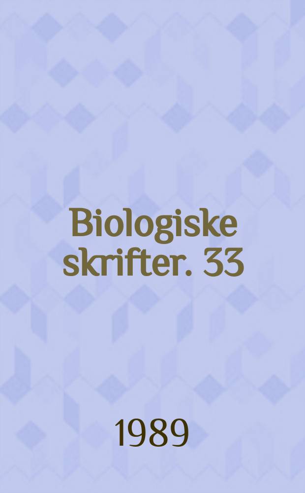 Biologiske skrifter. 33 : The commons of Rejnstrup, Denmark