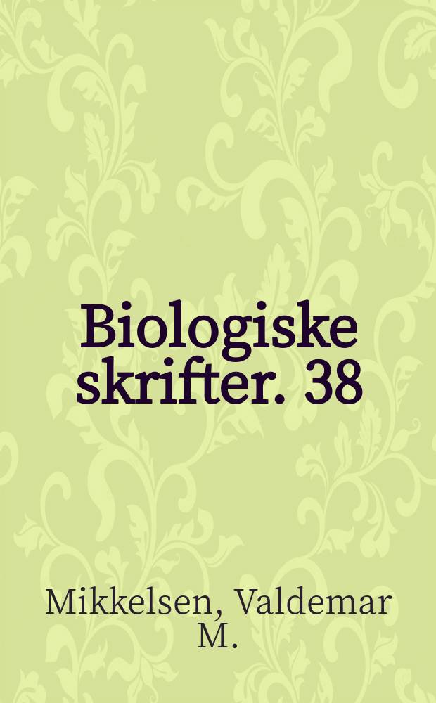 Biologiske skrifter. 38 : Borrelyngen on Bornholm, Denmark