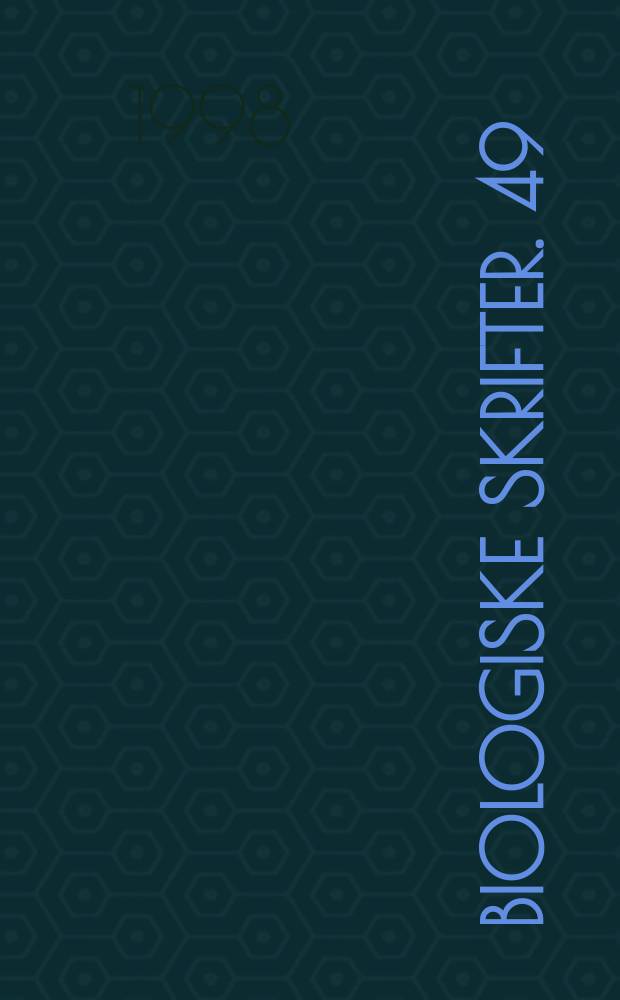 Biologiske skrifter. 49 : In search of a new biomembrane model