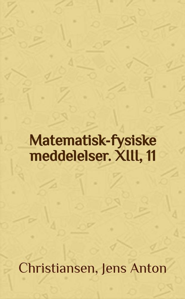 Matematisk-fysiske meddelelser. XIII, 11 : Studies in magnetochemistry