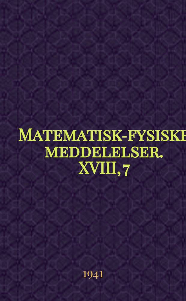 Matematisk-fysiske meddelelser. XVIII, 7 : On the theory of β-decay