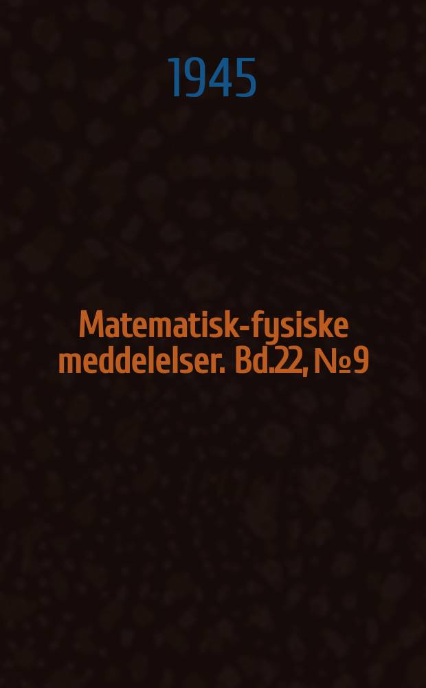 Matematisk-fysiske meddelelser. Bd.22, №9 : The potential function of benzene