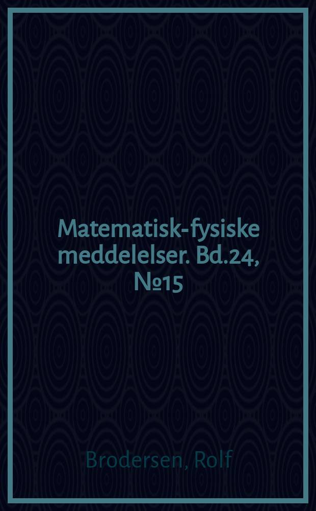 Matematisk-fysiske meddelelser. Bd.24, №15 : Kinetical investigations into encymatic inactivation of penicillin G