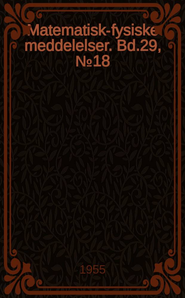 Matematisk-fysiske meddelelser. Bd.29, №18 : Matrix elements between states in the Coulomb field