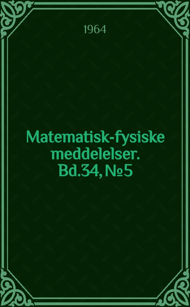 Matematisk-fysiske meddelelser. Bd.34, №5 : Stopping of 50 keV ions in gases