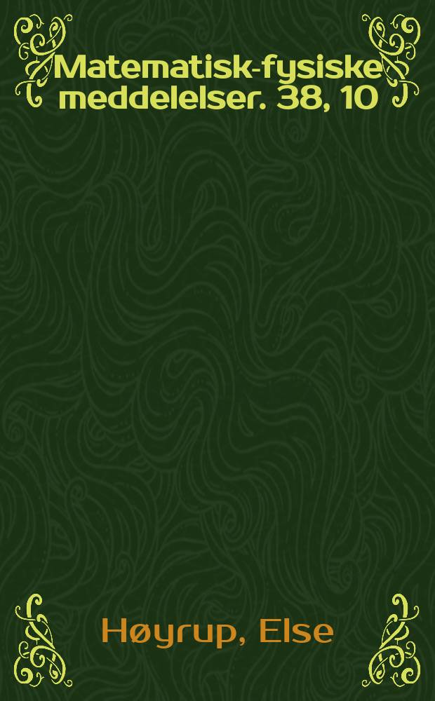 Matematisk-fysiske meddelelser. 38, 10 : On torus maps and almost periodic movements