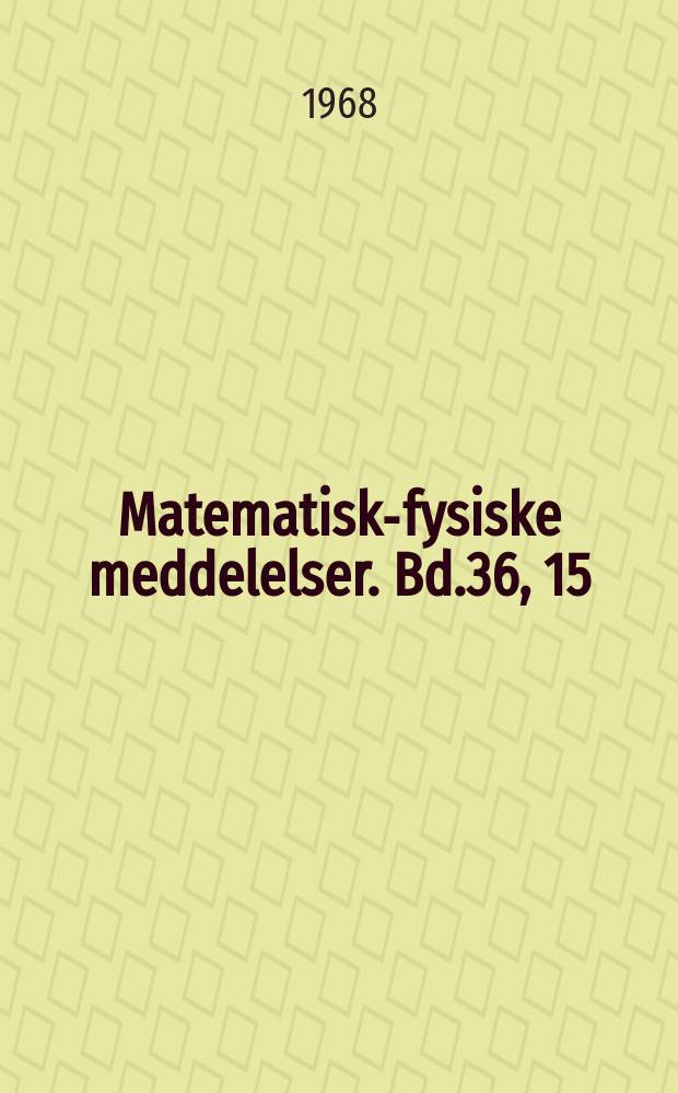 Matematisk-fysiske meddelelser. Bd.36, 15 : General relativistic fluid sphere at mechanical and thermal equilibrium