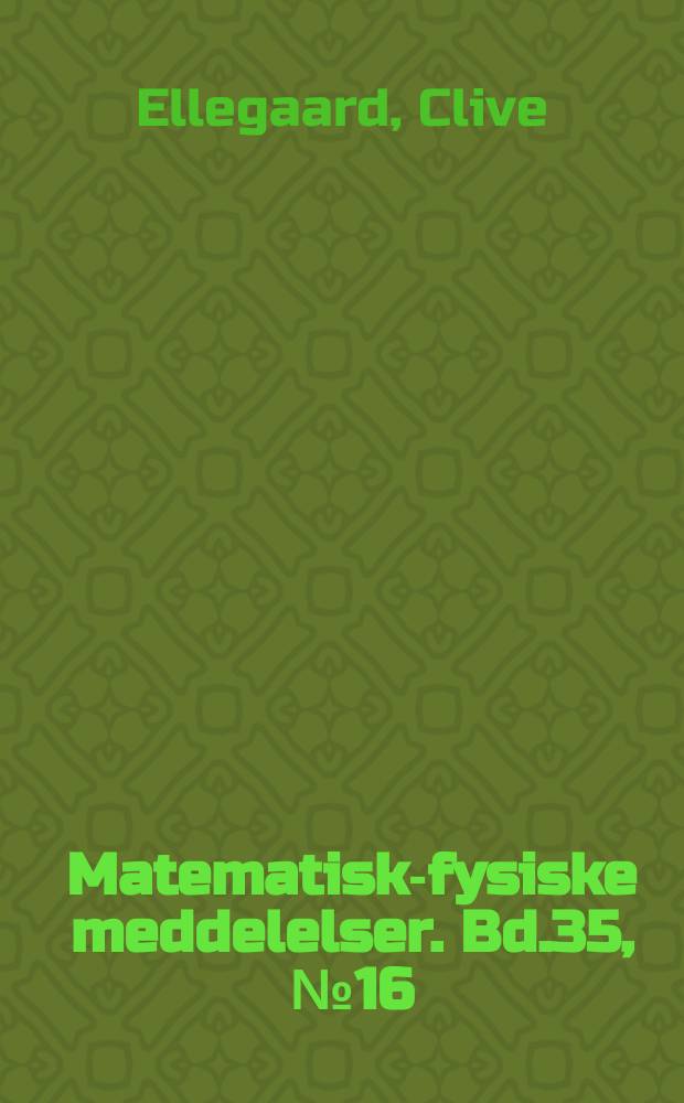 Matematisk-fysiske meddelelser. Bd.35, №16 : String effect with 5 MeV protons and 20 MeV alpha particles on bismuth