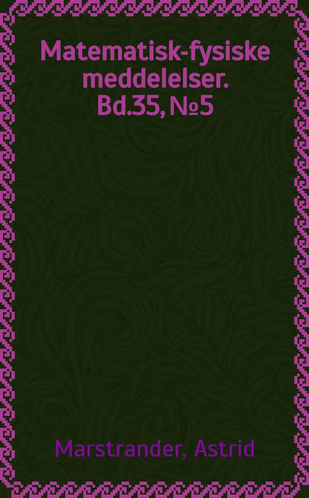 Matematisk-fysiske meddelelser. Bd.35, №5 : The structure of white cesium lead (II) bromide, CsPbBr₃. The Structure of lead (II) hydroxy-bromide