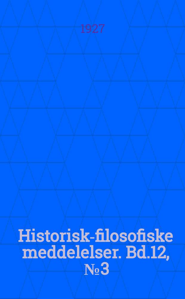 Historisk-filosofiske meddelelser. Bd.12, [№]3 : Aus einer alten Etruskerstadt