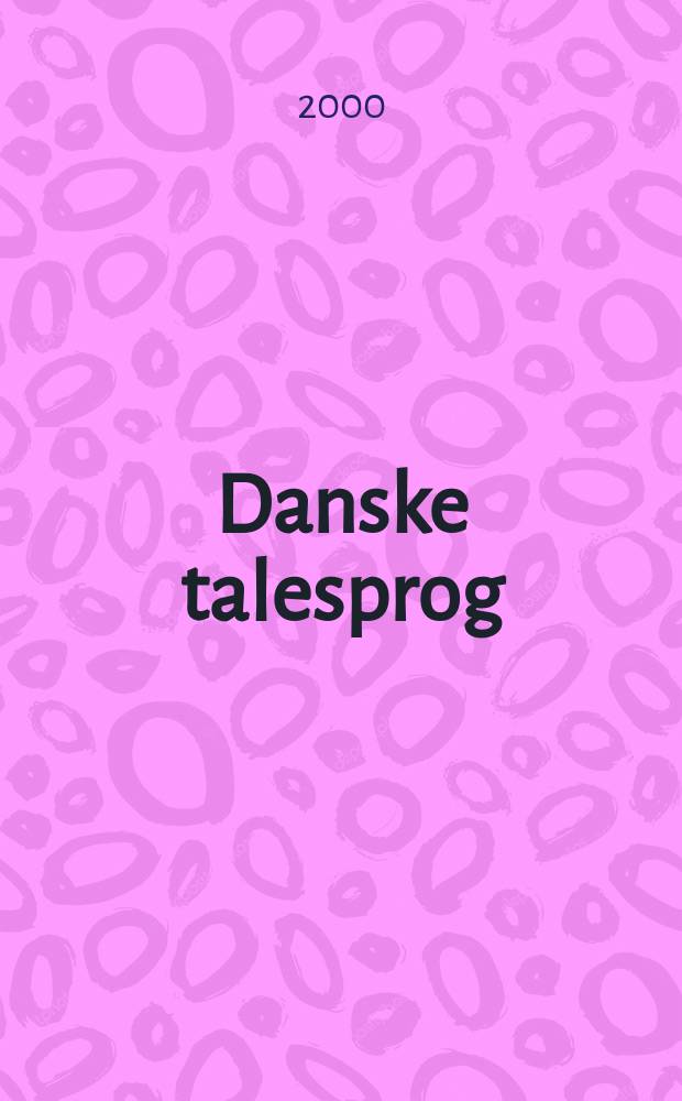 Danske talesprog