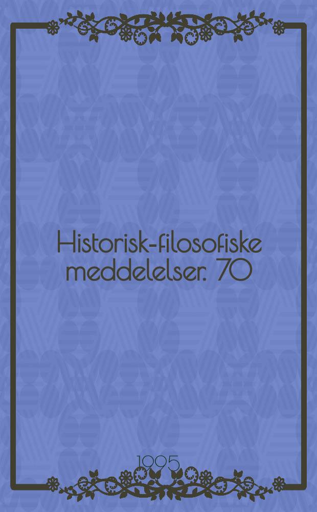 Historisk-filosofiske meddelelser. 70 : Poetry of the Baxtiārīs