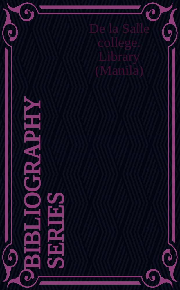 Bibliography series