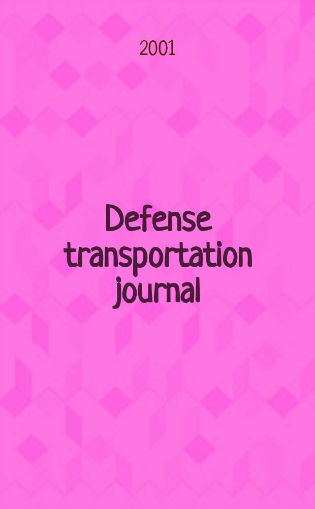 Defense transportation journal : DTJ. Vol.57, №5