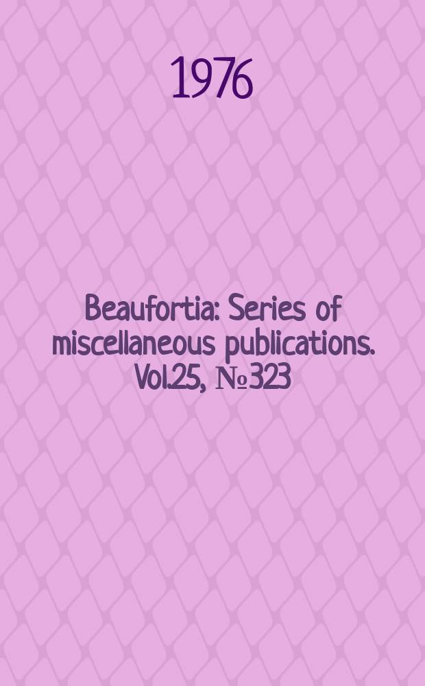Beaufortia : Series of miscellaneous publications. Vol.25, №323 : A catalogue of the Coelenterate type specimens of the Zoological museum of Amsterdam