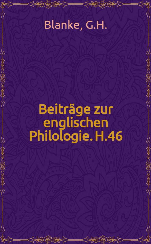 Beiträge zur englischen Philologie. H.46 : Amerika im englischen Schrifttum des 16. und 17. Jahrhunderts